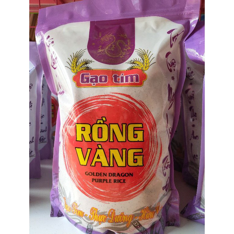 Gạo tím Rồng Vàng